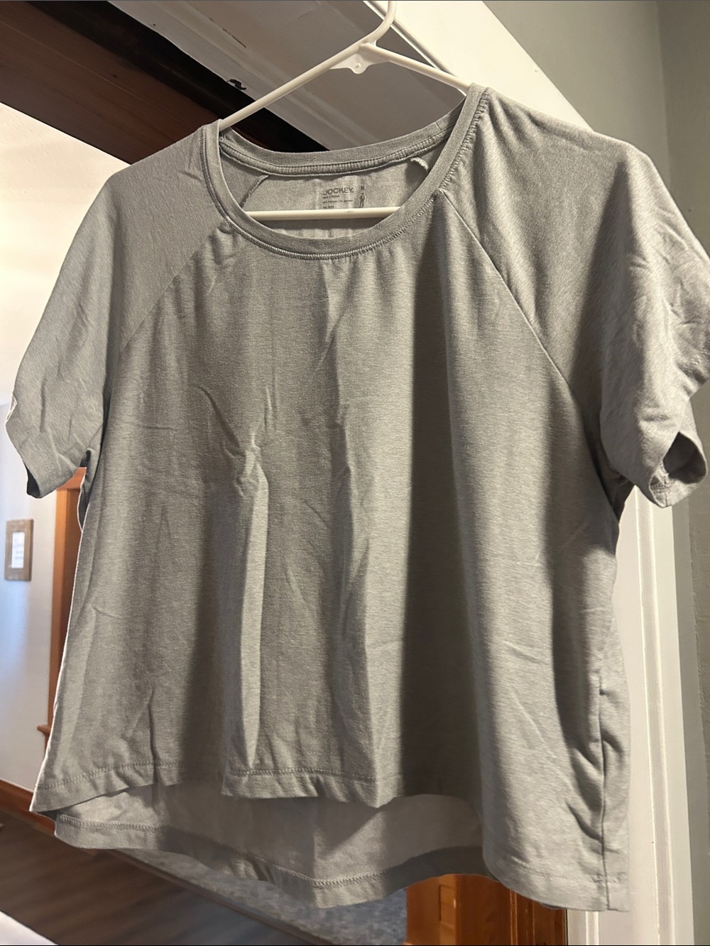 Jockey Light Gray Short Sleeve Women's Tee